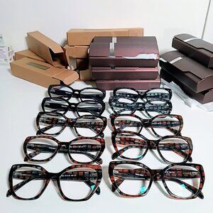 YesGlasses Tilton Hipster Cat Eye Geometric Reader Glasses Huge Bundle 2.75 3.00
